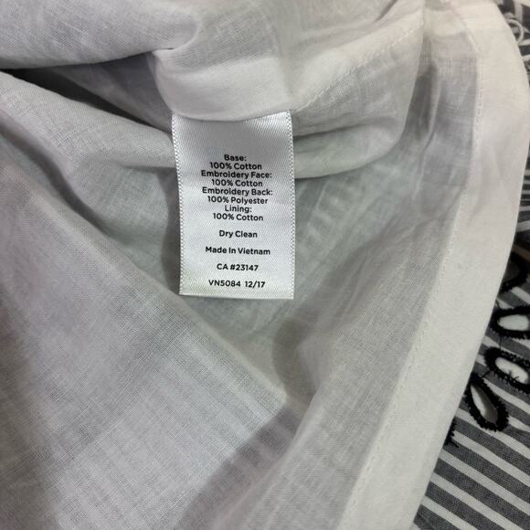 NWT Talbots Black & White A-Line Skirt Pleated Scalloped Embellishments Size 12p - Picture 7 of 10